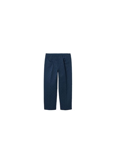 Pantaloni Blu Scuro Con Dettaglio Web GUCCI KIDS | 804419-XWA3G4843